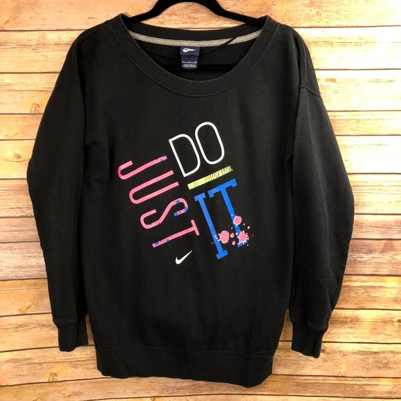 Nike Tops - Vintage Nike Just Do It Crew Neck Sweatshirt Nike Tops - Vintage Nike Just Do It Crew Neck Sweatshirt